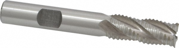 Value Collection 723-5735 Square End Mill: 13/32 Dia, 1 LOC, 3/8 Shank Dia, 2-11/16 OAL, 4 Flutes, Cobalt Image