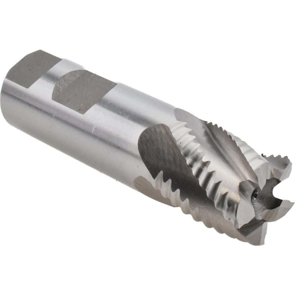 Roughing End Mill: 1" Dia, 5 Flutes, Single End, Cobalt