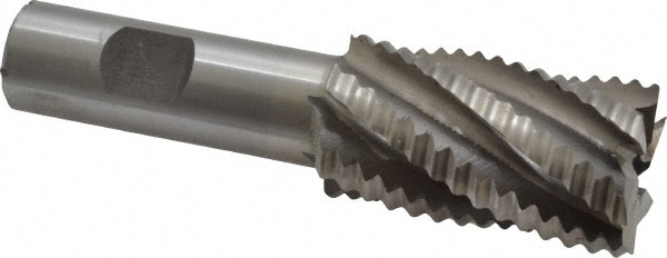 Value Collection 723-5817 Square End Mill: 1-1/8 Dia, 2 LOC, 3/4 Shank Dia, 4-1/4 OAL, 6 Flutes, Cobalt Image