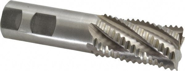 Value Collection 723-5820 Square End Mill: 1-1/8 Dia, 2 LOC, 1 Shank Dia, 4-1/2 OAL, 6 Flutes, Cobalt Image