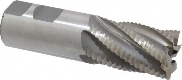 Value Collection 723-5835 Square End Mill: 1-1/4 Dia, 2 LOC, 1-1/4 Shank Dia, 4-1/2 OAL, 6 Flutes, Cobalt Image