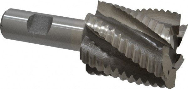 Value Collection 723-5877 Square End Mill: 1-3/4 Dia, 2 LOC, 3/4 Shank Dia, 4-1/4 OAL, 6 Flutes, Cobalt Image