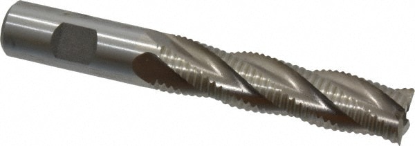 Value Collection 723-5775 Square End Mill: 3/4 Dia, 3 LOC, 3/4 Shank Dia, 5-1/4 OAL, 4 Flutes, Cobalt Image