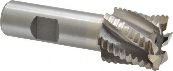 Value Collection 723-5814 Square End Mill: 1-1/8 Dia, 1-1/8 LOC, 3/4 Shank Dia, 3-3/8 OAL, 6 Flutes, Cobalt Image