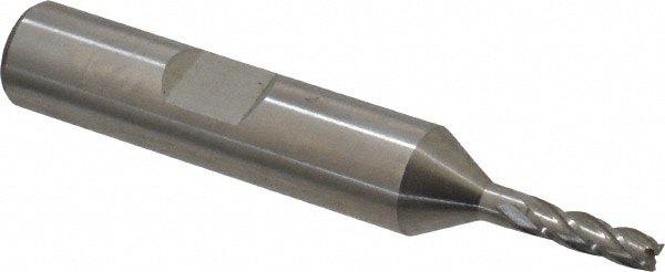 Value Collection 720-3201 Square End Mill: 1/8 Dia, 3/8 LOC, 3/8 Shank Dia, 2-5/16 OAL, 4 Flutes, High Speed Steel Image