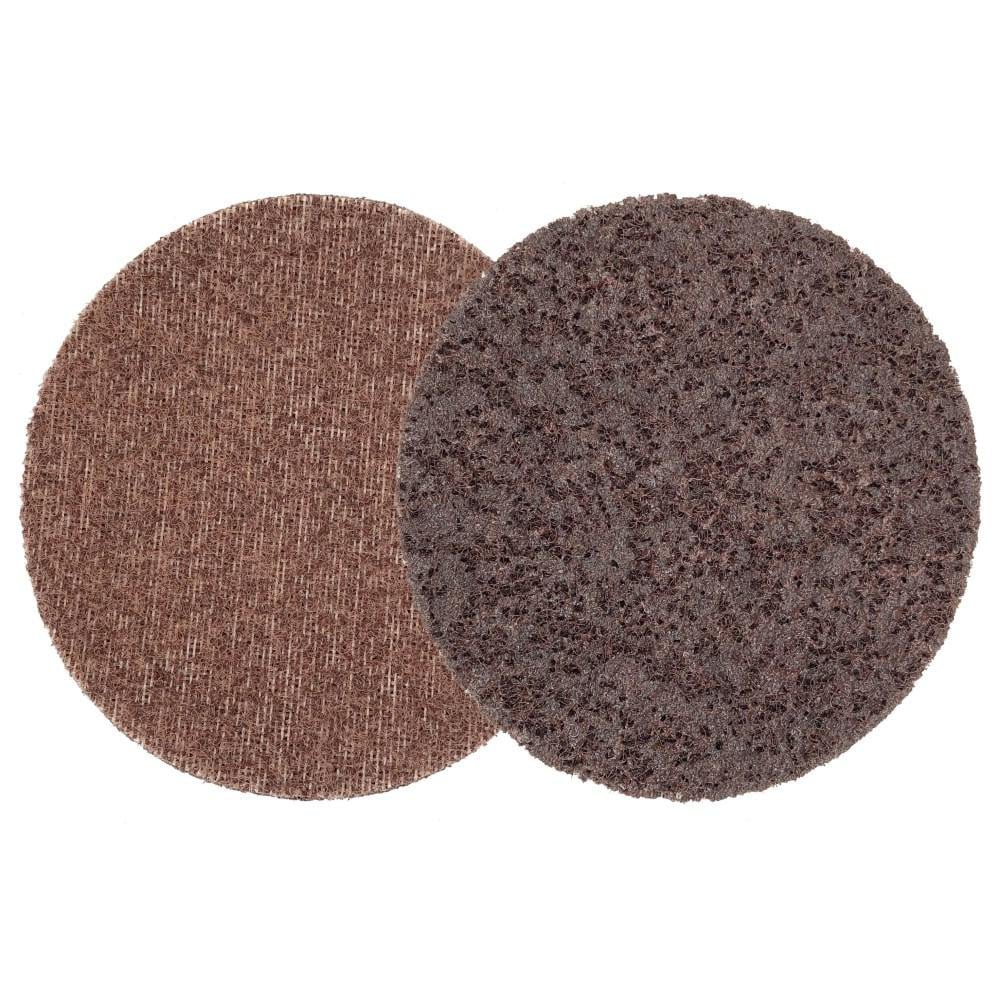 Hook & Loop Disc: 4-1/2" Dia, Non-Woven, Aluminum Oxide