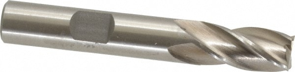 Value Collection 720-3209 Square End Mill: 3/8 Dia, 3/4 LOC, 3/8 Shank Dia, 2-1/2 OAL, 4 Flutes, High Speed Steel Image