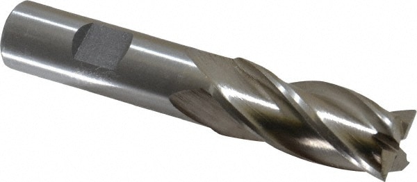 Value Collection 720-3215 Square End Mill: 11/16 Dia, 1-5/8 LOC, 5/8 Shank Dia, 3-3/4 OAL, 4 Flutes, High Speed Steel Image