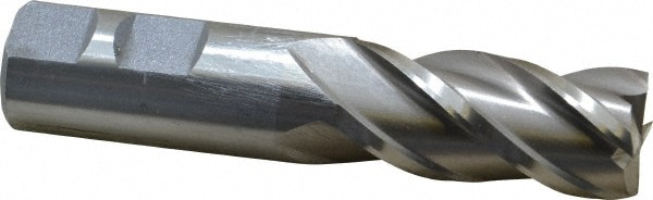 Value Collection 720-3219 Square End Mill: 7/8 Dia, 1-7/8 LOC, 7/8 Shank Dia, 4-1/8 OAL, 4 Flutes, High Speed Steel Image