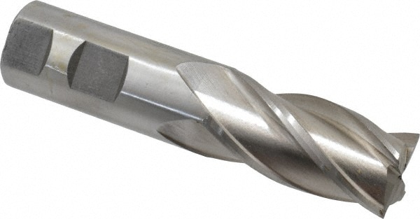 Value Collection 720-3221 Square End Mill: 1 Dia, 2 LOC, 1 Shank Dia, 4-1/2 OAL, 4 Flutes, High Speed Steel Image