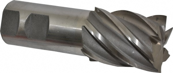 Value Collection 720-3230 Square End Mill: 1-1/2 Dia, 2 LOC, 1-1/4 Shank Dia, 4-1/2 OAL, 6 Flutes, High Speed Steel Image