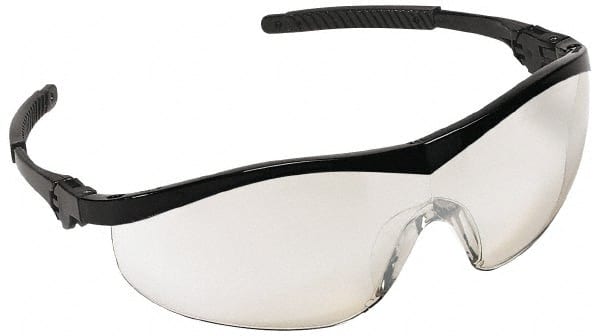 Safety Glass: Scratch-Resistant, Polycarbonate, Clear Mirror Lenses, Full-Framed, UV Protection