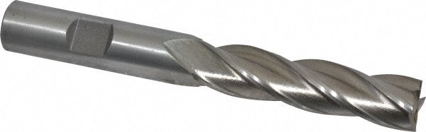 Value Collection 720-3307 Square End Mill: 1/2 Dia, 2 LOC, 1/2 Shank Dia, 4 OAL, 4 Flutes, High Speed Steel Image