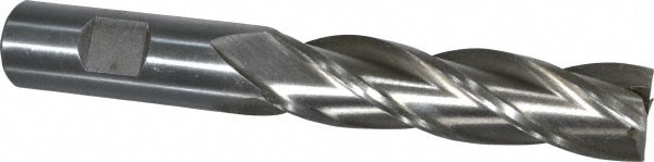 Value Collection 720-3313 Square End Mill: 3/4 Dia, 3 LOC, 3/4 Shank Dia, 5-1/4 OAL, 4 Flutes, High Speed Steel Image