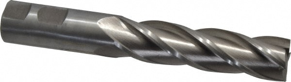 Value Collection 720-3319 Square End Mill: 7/8 Dia, 3-1/2 LOC, 7/8 Shank Dia, 5-3/4 OAL, 4 Flutes, High Speed Steel Image