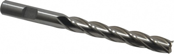 Value Collection 720-3405 Square End Mill: 3/8 Dia, 2-1/2 LOC, 3/8 Shank Dia, 4-1/4 OAL, 4 Flutes, High Speed Steel Image