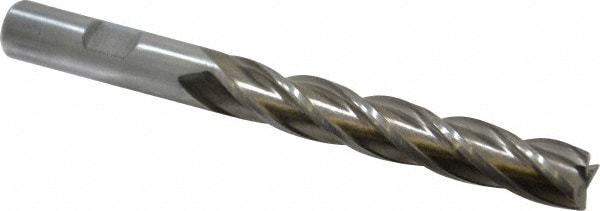 Value Collection 720-3407 Square End Mill: 1/2 Dia, 3 LOC, 1/2 Shank Dia, 5 OAL, 4 Flutes, High Speed Steel Image