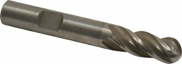 Value Collection 320-3720 Ball End Mill: 0.375" Dia, 1" LOC, 4 Flute, High Speed Steel Image