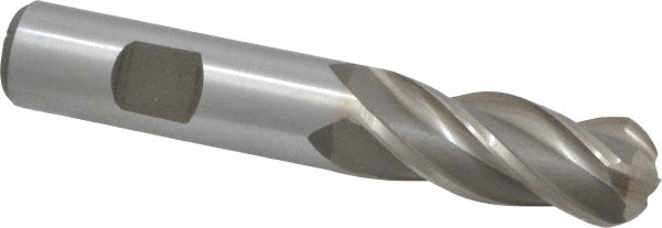 Value Collection 320-3750 Ball End Mill: 0.625" Dia, 1.625" LOC, 4 Flute, High Speed Steel Image