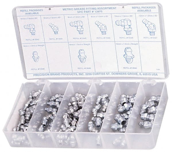 95 Piece, Metric, Grease Fitting Set