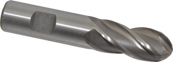 Value Collection 320-3760 Ball End Mill: 0.75" Dia, 1.625" LOC, 4 Flute, High Speed Steel Image