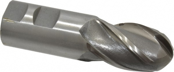 Value Collection 320-3785 Ball End Mill: 1.25" Dia, 2" LOC, 4 Flute, High Speed Steel Image