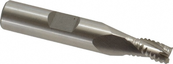 Value Collection 724-0014 Square End Mill: 1/4 Dia, 5/16 LOC, 3/8 Shank Dia, 2-1/8 OAL, 3 Flutes, Cobalt Image