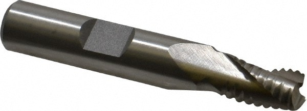 Value Collection 724-0047 Square End Mill: 5/16 Dia, 7/16 LOC, 3/8 Shank Dia, 2-3/16 OAL, 3 Flutes, Cobalt Image