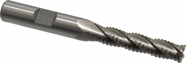 Value Collection 724-0059 Square End Mill: 5/16 Dia, 1-3/8 LOC, 3/8 Shank Dia, 3-1/8 OAL, 4 Flutes, Cobalt Image