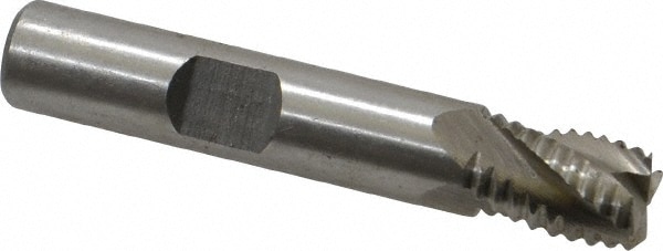 Value Collection 724-0071 Square End Mill: 3/8 Dia, 7/16 LOC, 3/8 Shank Dia, 2-3/16 OAL, 4 Flutes, Cobalt Image