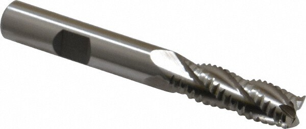 Value Collection 724-0086 Square End Mill: 3/8 Dia, 1-1/8 LOC, 3/8 Shank Dia, 2-15/16 OAL, 4 Flutes, Cobalt Image