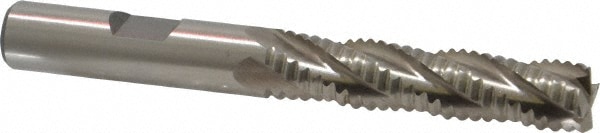 Value Collection 724-0092 Square End Mill: 3/8 Dia, 1-5/8 LOC, 3/8 Shank Dia, 3-3/16 OAL, 4 Flutes, Cobalt Image