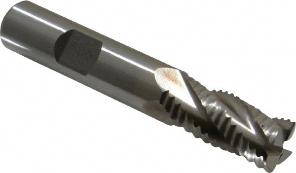 Value Collection 724-0113 Square End Mill: 1/2 Dia, 1 LOC, 1/2 Shank Dia, 3 OAL, 4 Flutes, Cobalt Image