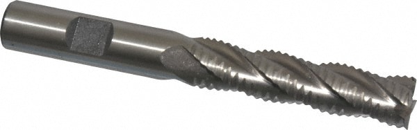 Value Collection 724-0122 Square End Mill: 1/2 Dia, 2 LOC, 1/2 Shank Dia, 4 OAL, 4 Flutes, Cobalt Image