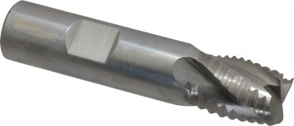 Value Collection 724-0140 Square End Mill: 5/8 Dia, 3/4 LOC, 5/8 Shank Dia, 2-7/8 OAL, 4 Flutes, Cobalt Image