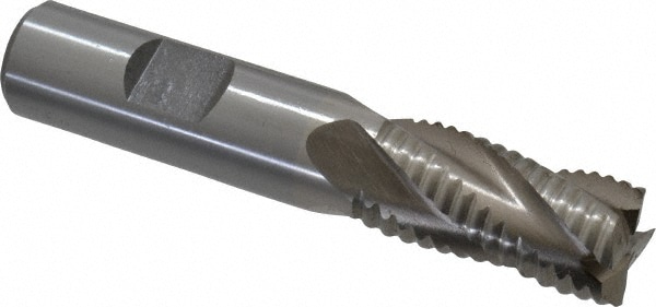 Value Collection 724-0143 Square End Mill: 5/8 Dia, 1-1/4 LOC, 5/8 Shank Dia, 3-3/8 OAL, 4 Flutes, Cobalt Image