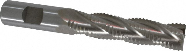 Value Collection 724-0194 Square End Mill: 3/4 Dia, 3 LOC, 3/4 Shank Dia, 5-1/4 OAL, 4 Flutes, Cobalt Image