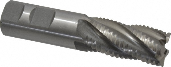 Value Collection 724-0263 Square End Mill: 1 Dia, 2 LOC, 1 Shank Dia, 4-1/2 OAL, 5 Flutes, Cobalt Image