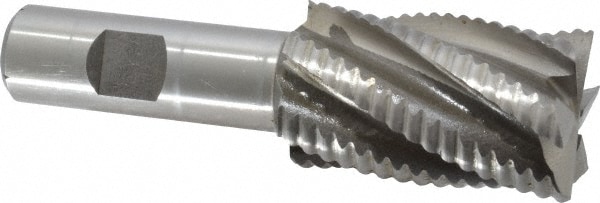 Value Collection 724-0290 Square End Mill: 1-1/4 Dia, 2 LOC, 3/4 Shank Dia, 4-1/4 OAL, 6 Flutes, Cobalt Image