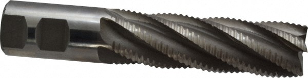 Value Collection 724-0311 Square End Mill: 1-1/4 Dia, 4 LOC, 1-1/4 Shank Dia, 6-1/2 OAL, 6 Flutes, Cobalt Image