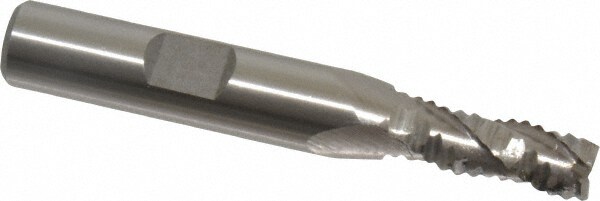 Value Collection 724-0044 Square End Mill: 9/32 Dia, 3/4 LOC, 3/8 Shank Dia, 2-1/2 OAL, 3 Flutes, Cobalt Image