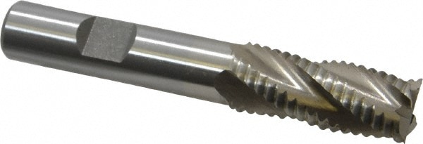 Value Collection 724-0131 Square End Mill: 9/16 Dia, 1-3/8 LOC, 1/2 Shank Dia, 3-3/8 OAL, 4 Flutes, Cobalt Image