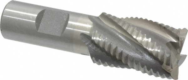 Value Collection 724-0233 Square End Mill: 1 Dia, 1-1/2 LOC, 3/4 Shank Dia, 3-3/8 OAL, 5 Flutes, Cobalt Image