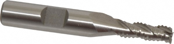 Value Collection 723-4406 Square End Mill: 1/4 Dia, 5/8 LOC, 3/8 Shank Dia, 2-7/16 OAL, 3 Flutes, Cobalt Image