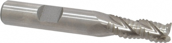 Value Collection 723-4418 Square End Mill: 5/16 Dia, 3/4 LOC, 3/8 Shank Dia, 2-1/2 OAL, 3 Flutes, Cobalt Image