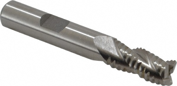 Value Collection 723-4433 Square End Mill: 3/8 Dia, 3/4 LOC, 3/8 Shank Dia, 2-1/2 OAL, 3 Flutes, Cobalt Image