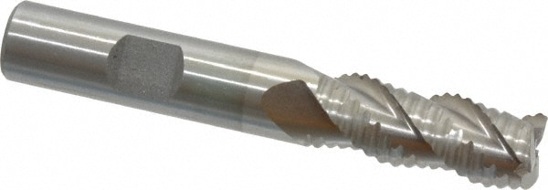 Value Collection 723-4457 Square End Mill: 1/2 Dia, 1-1/4 LOC, 1/2 Shank Dia, 3-1/4 OAL, 3 Flutes, Cobalt Image