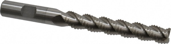 Value Collection 723-4469 Square End Mill: 1/2 Dia, 3 LOC, 1/2 Shank Dia, 5 OAL, 3 Flutes, Cobalt Image