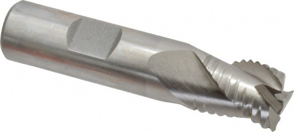 Value Collection 723-4475 Square End Mill: 5/8 Dia, 3/4 LOC, 5/8 Shank Dia, 2-7/8 OAL, 3 Flutes, Cobalt Image