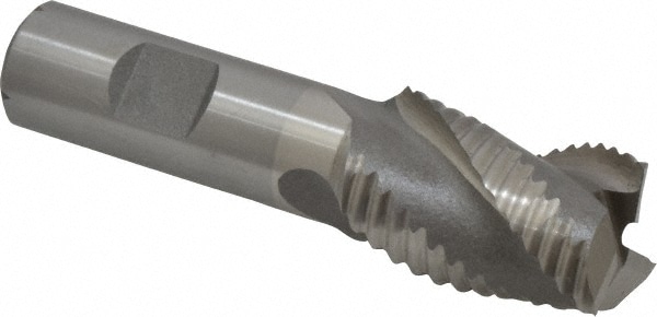 Value Collection 723-4556 Square End Mill: 1 Dia, 1-1/2 LOC, 3/4 Shank Dia, 3-3/4 OAL, 3 Flutes, Cobalt Image